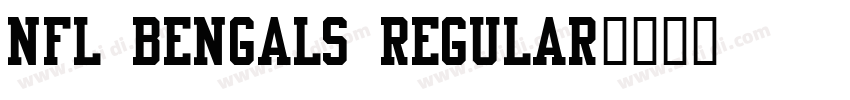 NFL Bengals Regular字体转换